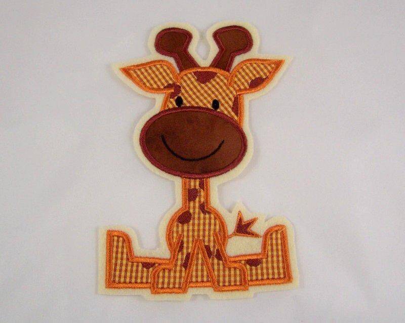 Große Giraffen-Applikation von StoffzauberDesign