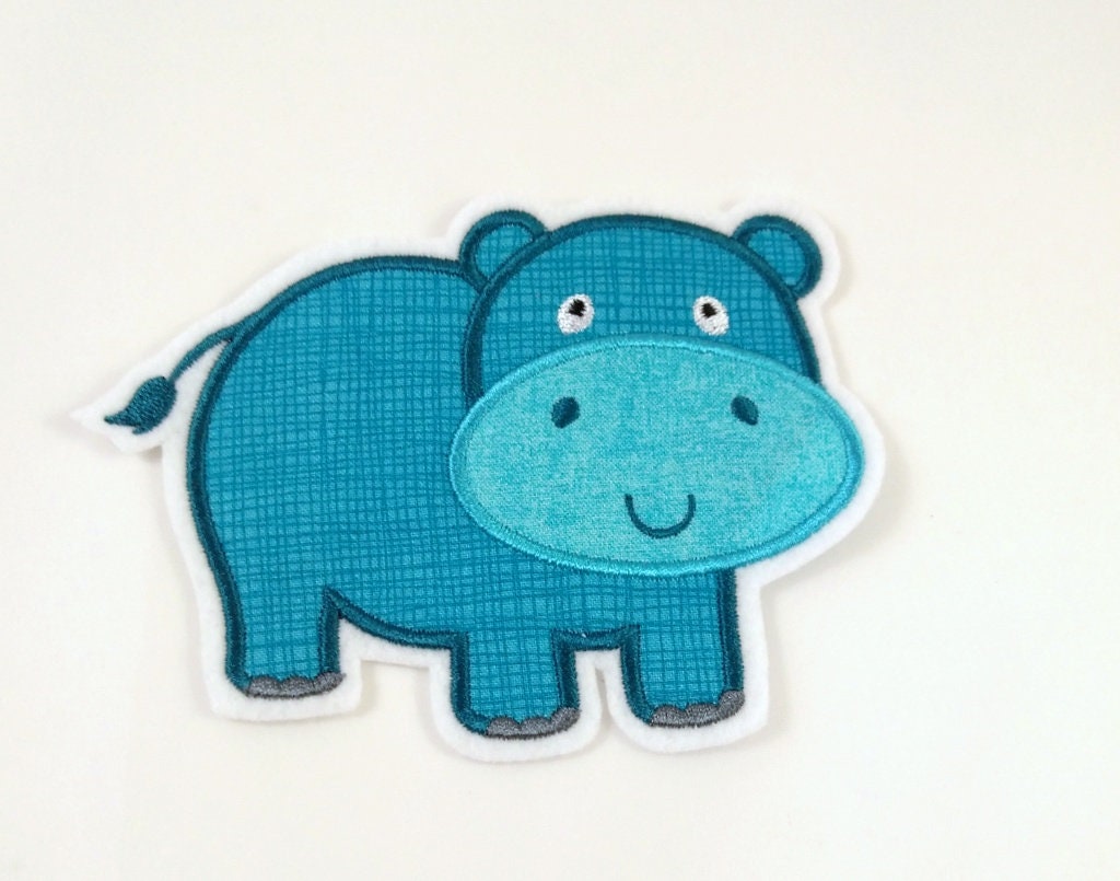 Hippo-Applikation, Aufnäher von StoffzauberDesign