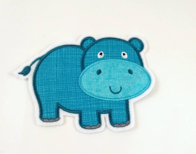 Hippo-Applikation, Aufnäher von StoffzauberDesign
