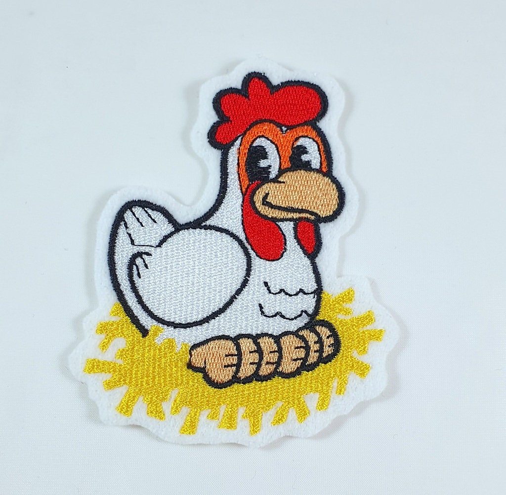 Huhn Applikation, Aufnäher von StoffzauberDesign