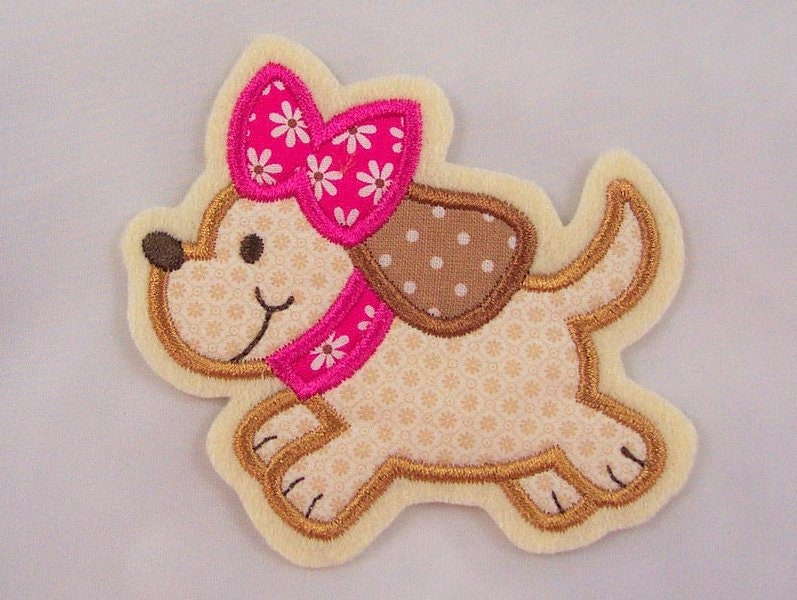 Hunde-Applikation, Aufnäher Hunde-Applikation, Aufnäher von StoffzauberDesign