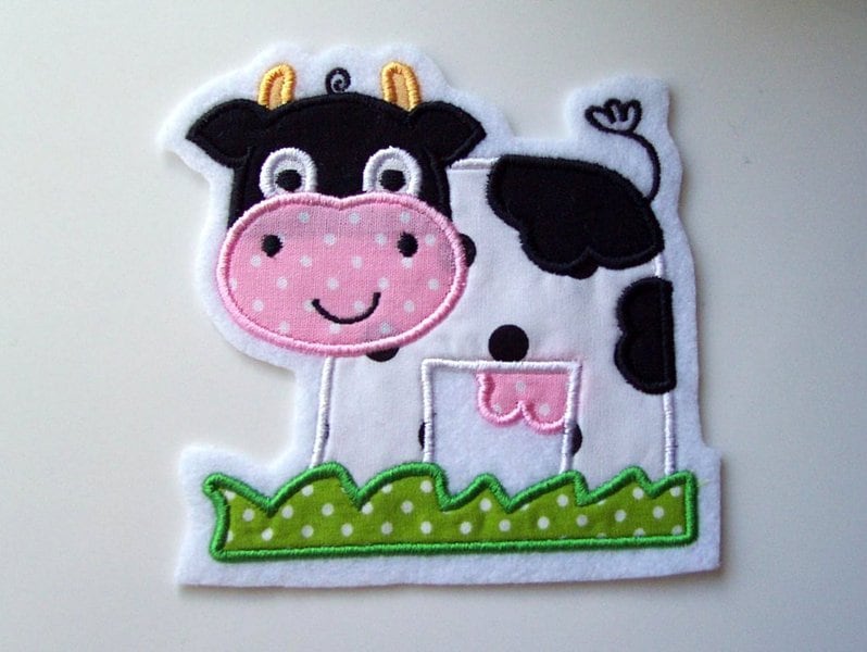Kuh-Applikation, Aufnäher von StoffzauberDesign