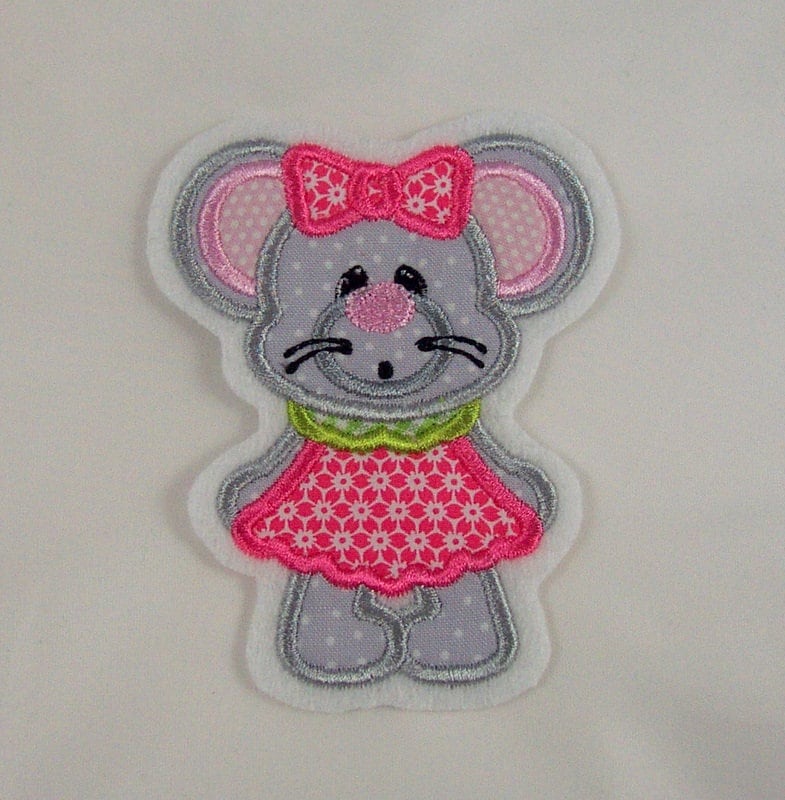 Mäuse-Mädchen-Applikation Mäuse-Mädchen-Applikation von StoffzauberDesign