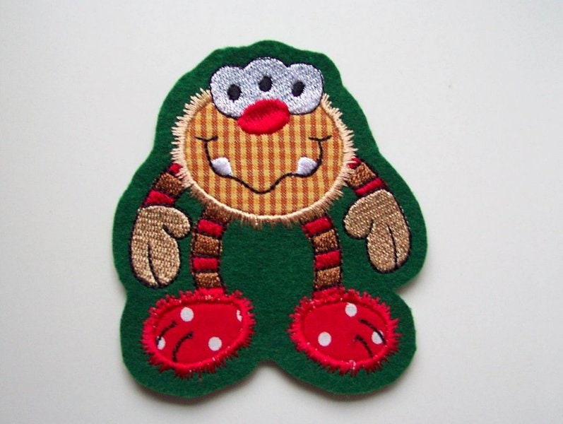 Monster-Applikation, Aufnäher Monster-Applikation, Aufnäher von StoffzauberDesign