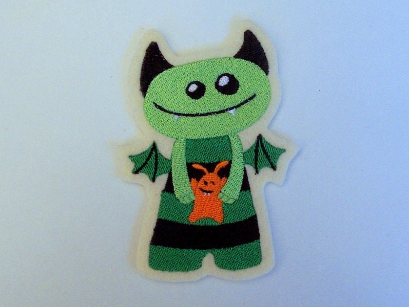 Monster Applikation, Aufnäher Monster Applikation, Aufnäher von StoffzauberDesign