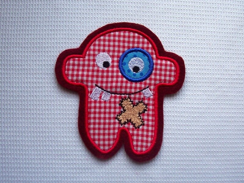 Monster-Applikation, Aufnäher Monster-Applikation, Aufnäher von StoffzauberDesign