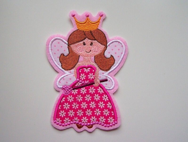 Prinzessin Applikation, Aufnäher Prinzessin Applikation, Aufnäher von StoffzauberDesign