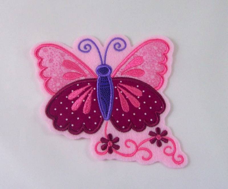 Schmetterling-Applikation, Aufnäher von StoffzauberDesign