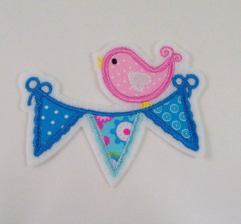 Vogel-Applikation, Vogel-Aufnäher von StoffzauberDesign