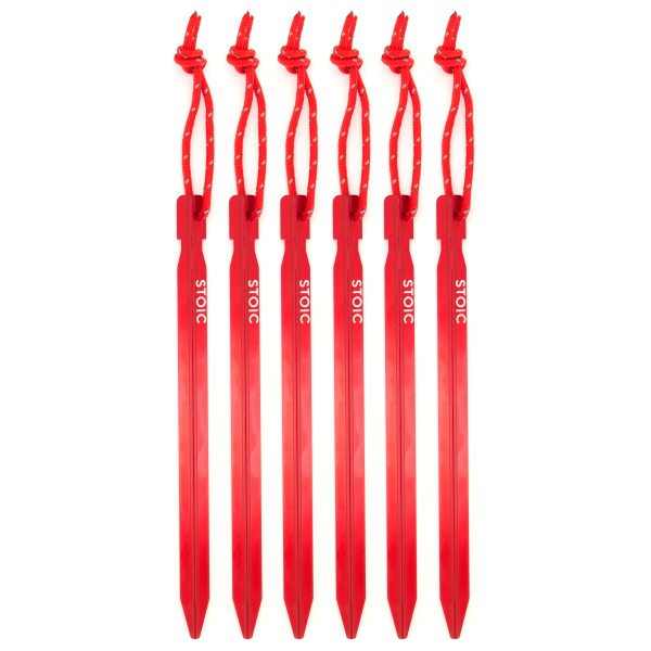 Stoic - AL Y-Stake 18 - Zelthering Gr 18 cm rot von Stoic