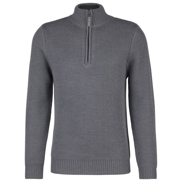 Stoic - Heavy MerinoKnit MMXX.Rutvik Half Zip - Merinopullover Gr S grau von Stoic
