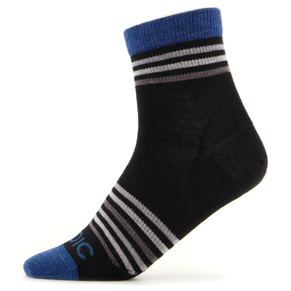 Stoic - Kid's Merino Everyday Quarter Socks Striped - Multifunktionssocken Gr 35-38 schwarz von Stoic