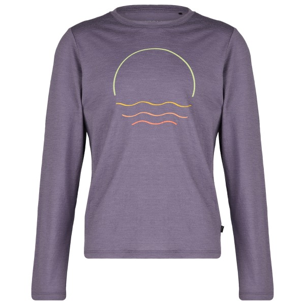 Stoic - Kid's Merino155 LaholmSt. Print L/S - Merinoshirt Gr 116 grau von Stoic