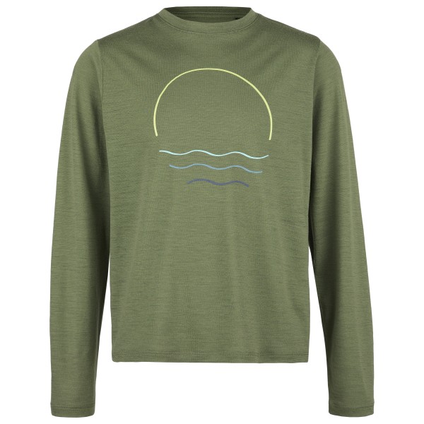 Stoic - Kid's Merino155 LaholmSt. Print L/S - Merinoshirt Gr 116 oliv Stoic - Kid's Merino155 LaholmSt. Print L/S - Merinoshirt Gr 116 oliv von Stoic