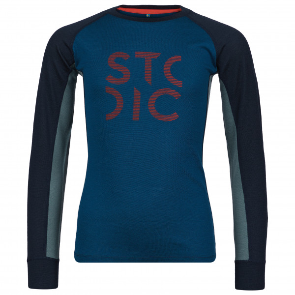 Stoic - Kid's Merino180 BjoernenSt. L/S - Merinounterwäsche Gr 92 blau von Stoic