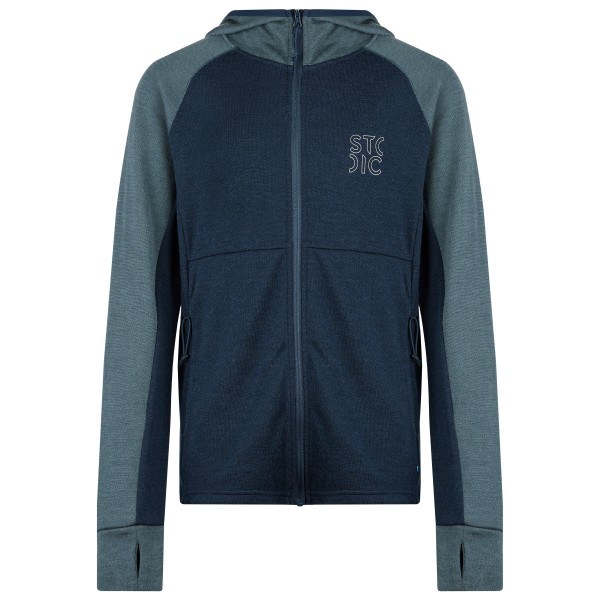 Stoic - Kid's Merino260 StadjanSt. Jacket w. Hood - Merinohoodie Gr 104 blau von Stoic