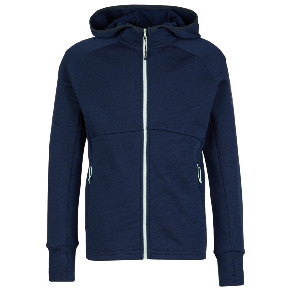 Stoic - Kid's MerinoFleece240 StorforsSt. Zip Hoody - Merinohoodie Gr 128 blau von Stoic