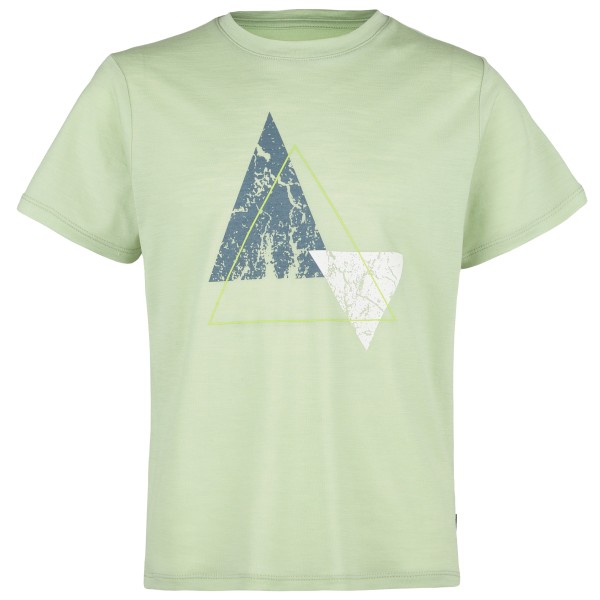 Stoic - Kids Merino155 LaholmSt. Print T-Shirt - Merinoshirt Gr 164 grün von Stoic