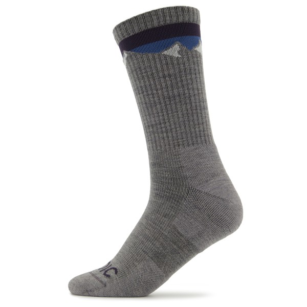 Stoic - Merino Crew Tech Rib Mountains Socks - Multifunktionssocken Gr 39-41 grau von Stoic