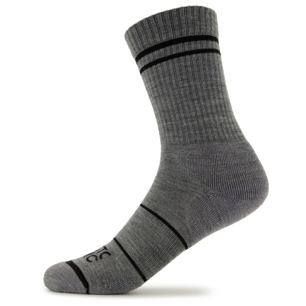 Stoic - Merino Crew Tech Rib Stripes Socks - Multifunktionssocken Gr 39-41 grau von Stoic