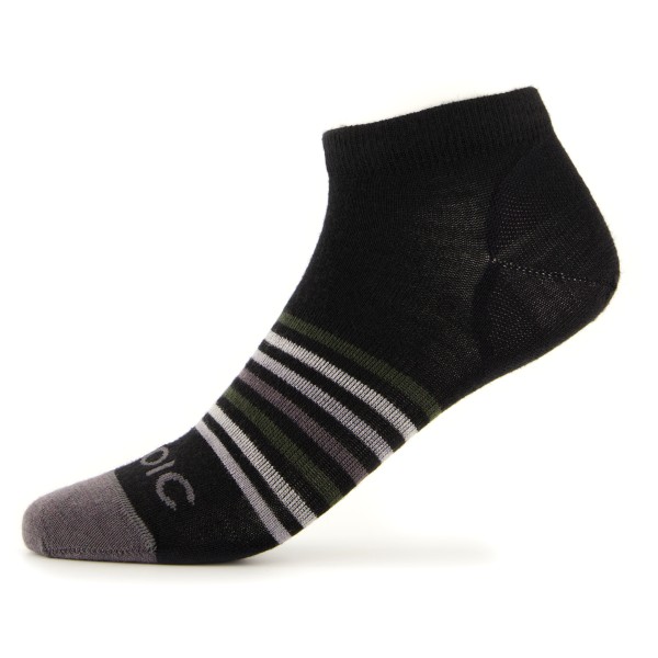 Stoic - Merino Everyday No Show Socks - Multifunktionssocken Gr 39-41 schwarz von Stoic