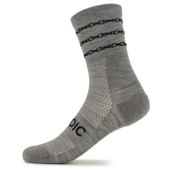 Stoic - Merino Gravel Socks - Radsocken Gr 36-38 grau von Stoic