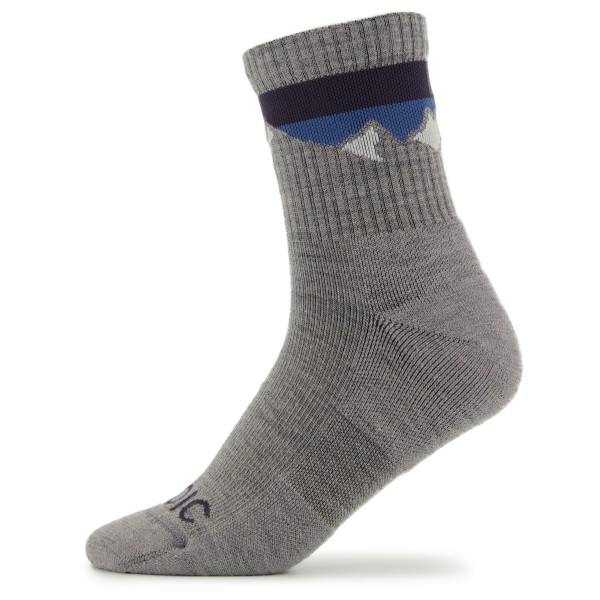 Stoic - Merino Quarter Tech Rib Mountains Socks - Multifunktionssocken Gr 36-38 grau von Stoic