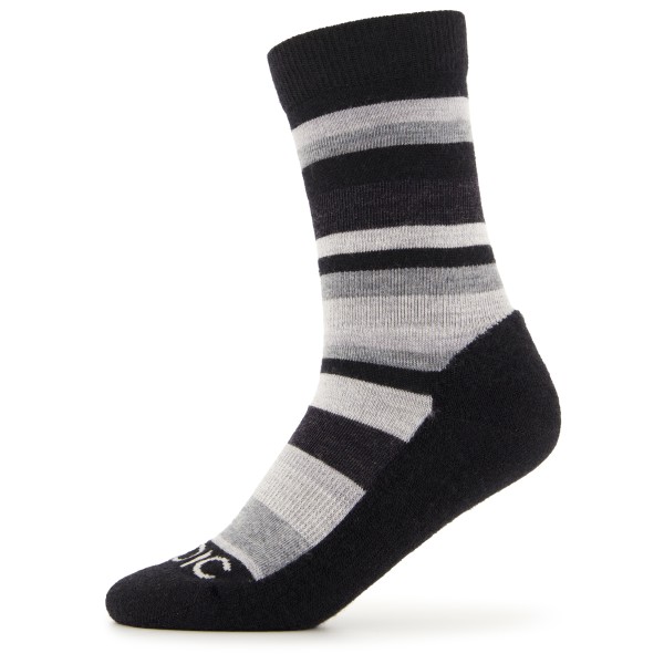 Stoic - Merino Trekking Crew Socks Stripes - Wandersocken Gr 45-47 schwarz/grau von Stoic