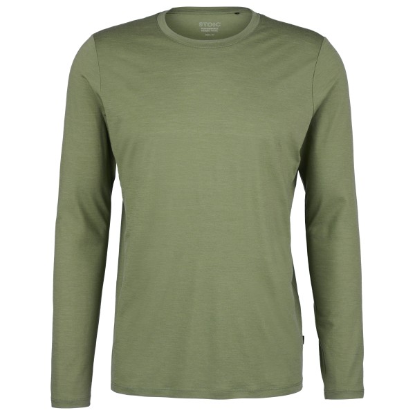Stoic - Merino155 LaholmSt. L/S - Merinoshirt Gr S oliv von Stoic