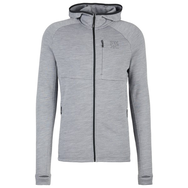 Stoic - MerinoFleece240 StorforsSt. Zip Hoody - Merinohoodie Gr M grau von Stoic