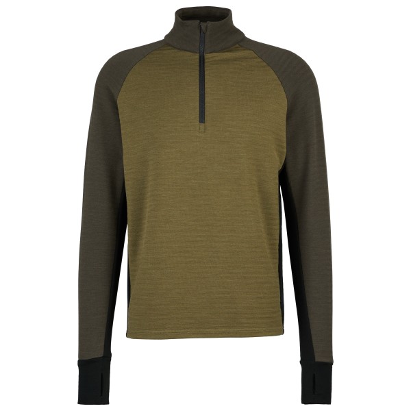 Stoic - MerinoFleece260 FlenSt. Half Zip - Merinopullover Gr L oliv von Stoic