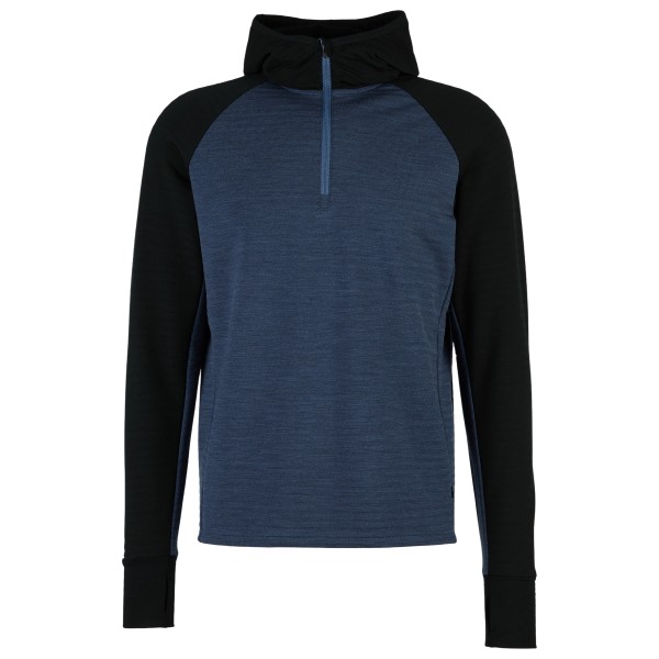 Stoic - MerinoFleece260 FlenSt. Half Zip with Hood - Merinohoodie Gr XXL blau/schwarz von Stoic