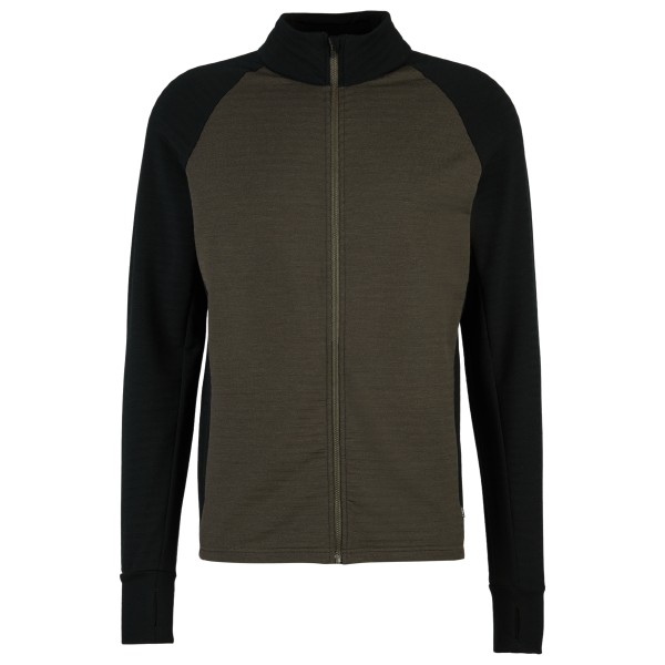 Stoic - MerinoFleece260 FlenSt. Jacket - Merinojacke Gr XXL schwarz/oliv von Stoic