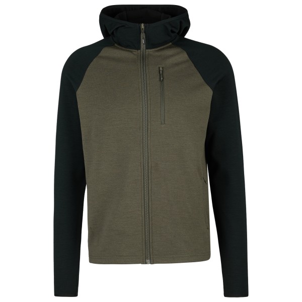 Stoic - MerinoFleece335 KuolpaSt. II Zip Hoody - Merinohoodie Gr XXL schwarz/oliv von Stoic