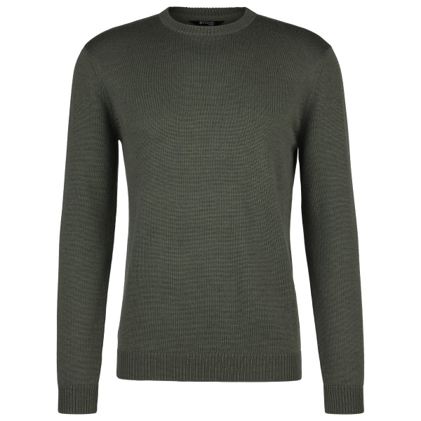 Stoic - MerinoKnit MMXX.Kniva Sweater - Merinopullover Gr 3XL grau von Stoic