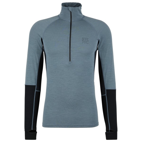 Stoic - MerinoMesh150 SadjemSt. L/S Half Zip - Merinounterwäsche Gr 3XL grau von Stoic