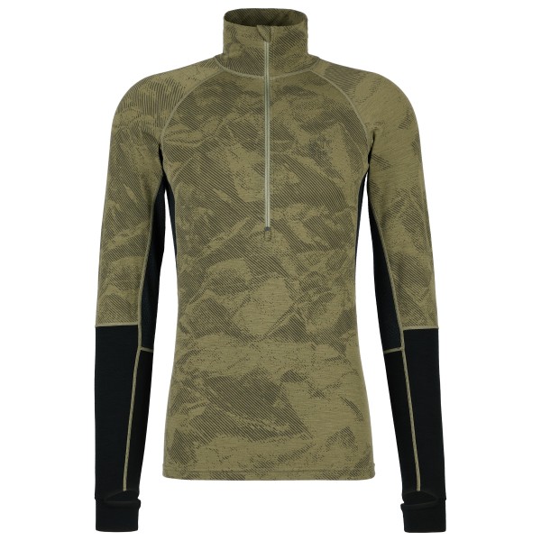 Stoic - MerinoMesh150 SadjemSt. L/S Half Zip - Merinounterwäsche Gr 4XL oliv von Stoic