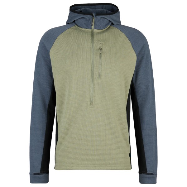 Stoic - MerinoWaffleFleece320 NorrdalSt. 3/4 Zip Hoody - Merinohoodie Gr XL oliv von Stoic