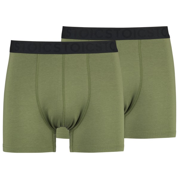 Stoic - TrosaSt. Boxer 2-Pack - Boxershorts Gr M oliv von Stoic