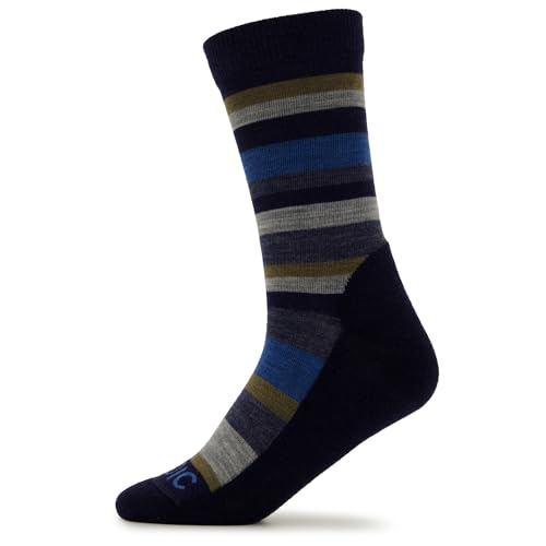 Stoic Unisex Erwachsene Merino Trekking Crew Socks Stripes Wandersocken von Stoic