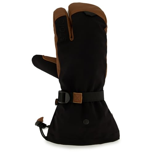 Stoic Unisex Wool NalluSt. II 3 Finger Handschuhe mit Innenhand aus Ziegenleder von Stoic