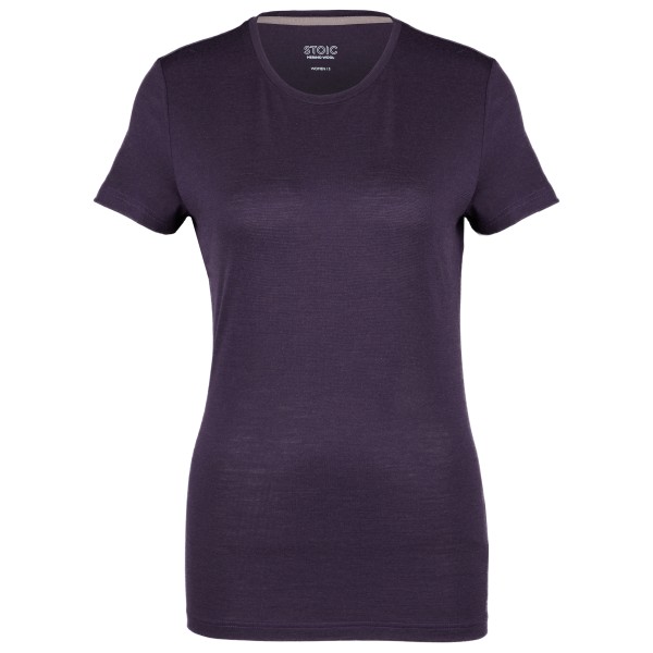 Stoic - Women's Merino180 SvenstaSt. T-Shirt slim - Merinounterwäsche Gr 34 grau/blau von Stoic