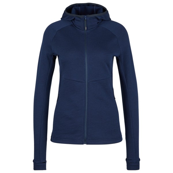 Stoic - Women's MerinoFleece240 StorforsSt. Zip Hoody - Merinohoodie Gr L blau von Stoic