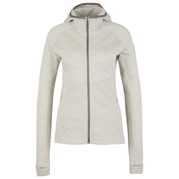 Stoic - Women's MerinoFleece240 StorforsSt. Zip Hoody - Merinohoodie Gr L grau von Stoic