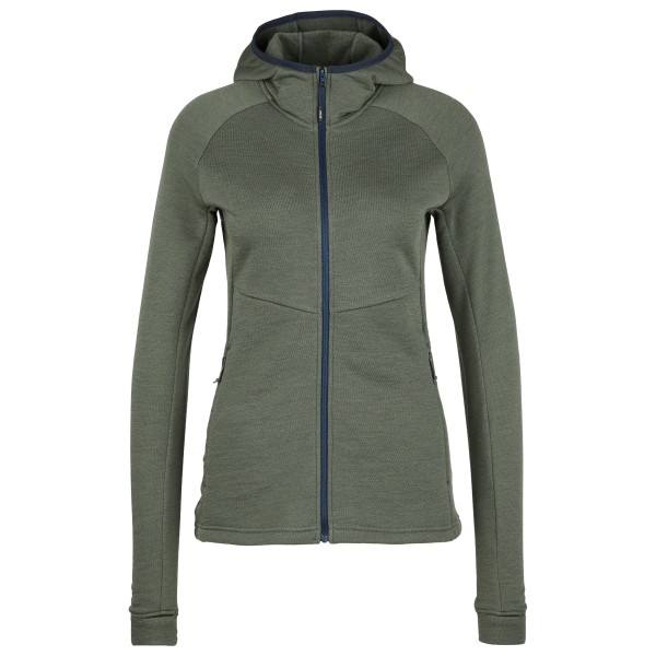 Stoic - Women's MerinoFleece240 StorforsSt. Zip Hoody - Merinohoodie Gr L oliv von Stoic