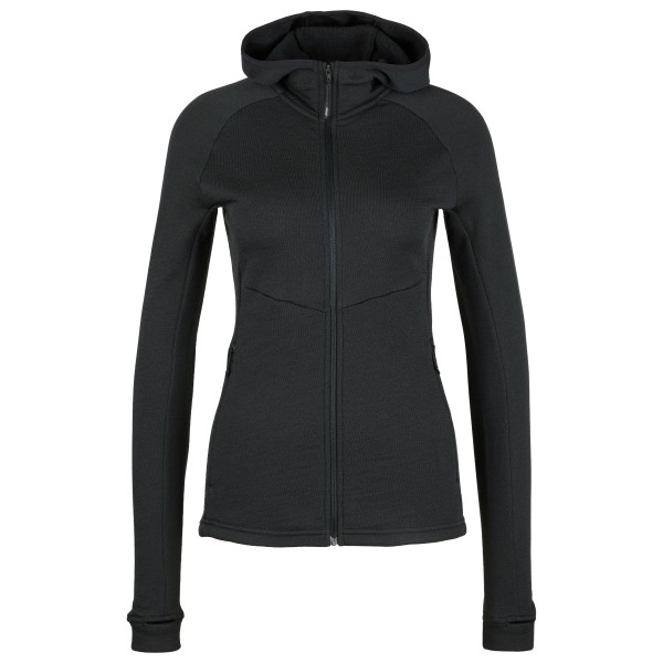 Stoic - Women's MerinoFleece240 StorforsSt. Zip Hoody - Merinohoodie Gr XL schwarz von Stoic