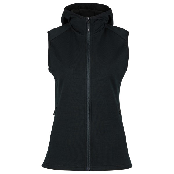 Stoic - Women's MerinoFleece335 KuolpaSt. II Vest with Hood - Merinoweste Gr M schwarz von Stoic