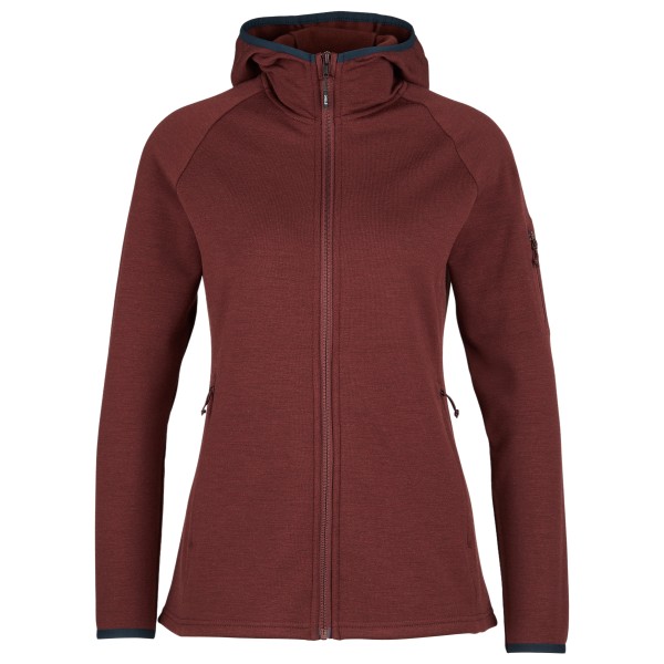 Stoic - Women's MerinoFleece335 KuolpaSt. II Zip Hoody - Merinohoodie Gr XL rot von Stoic