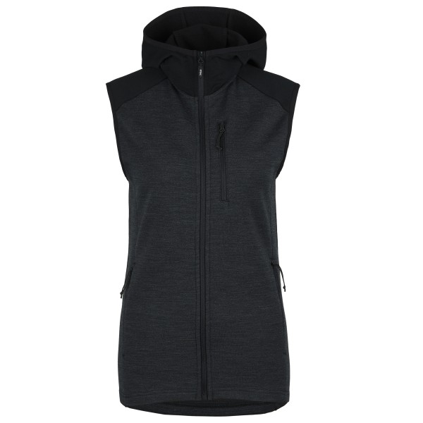 Stoic - Women's MerinoFleece335 KuolpaSt. Vest with Hood - Fleeceweste Gr S schwarz von Stoic