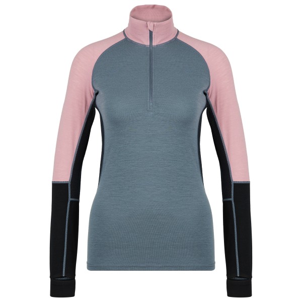 Stoic - Women's MerinoMesh150 SadjemSt. L/S Half Zip - Merinounterwäsche Gr M grau von Stoic